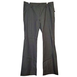 Color Swatch Womens Gray Flared Dress Pants 2X Mid-Rise With Extra Button
